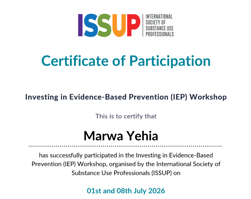 ISSUP Investing in Evidence-Based Prevention (IEP) Workshop